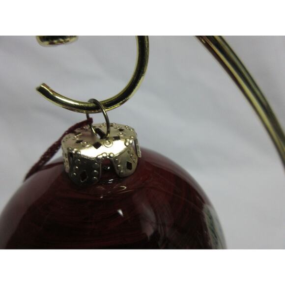 VTG Figi Reverse Glass Art Painted Angel Bear Ornament 6" Original Box Y2K 1999 - Picture 6 of 9